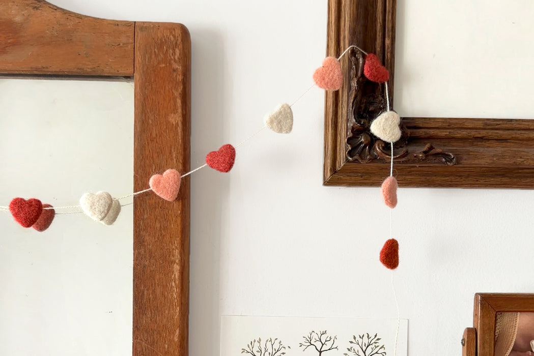 DIY Needle Felted Hearts Kit