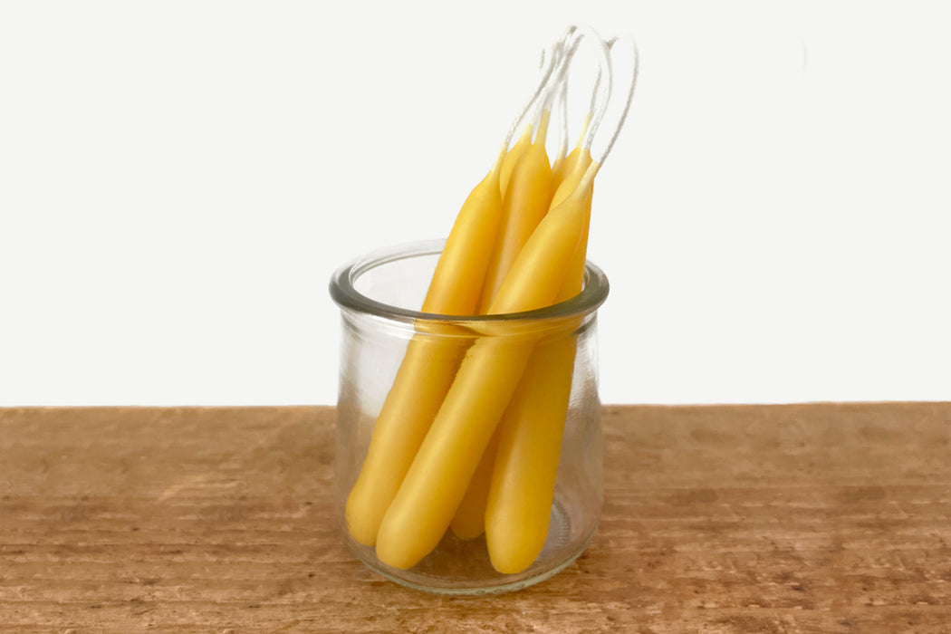 Homemade Dipped Beeswax Candles