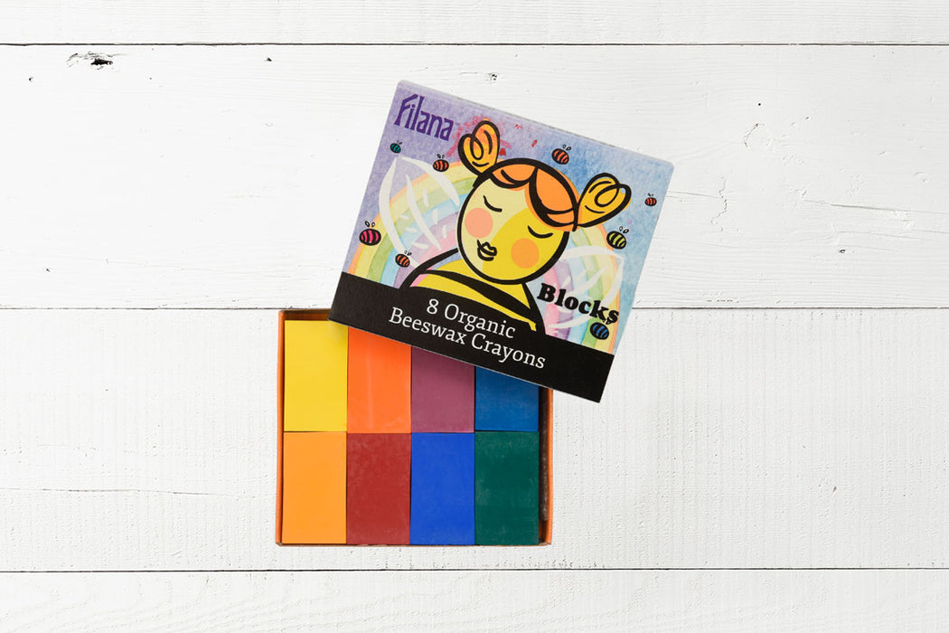 Filana Organic Beeswax Crayons - 8 Blocks