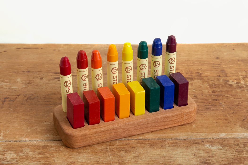 Waldorf Wood Crayon Holder