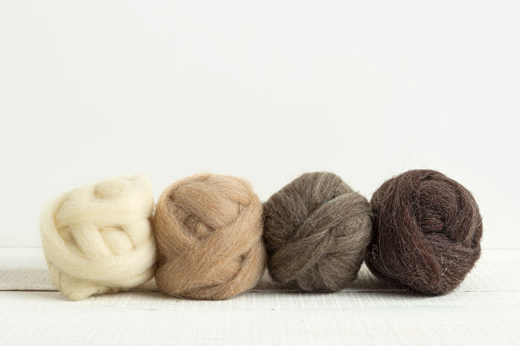 Wool Roving Set (Nature) - Woodlark Shop