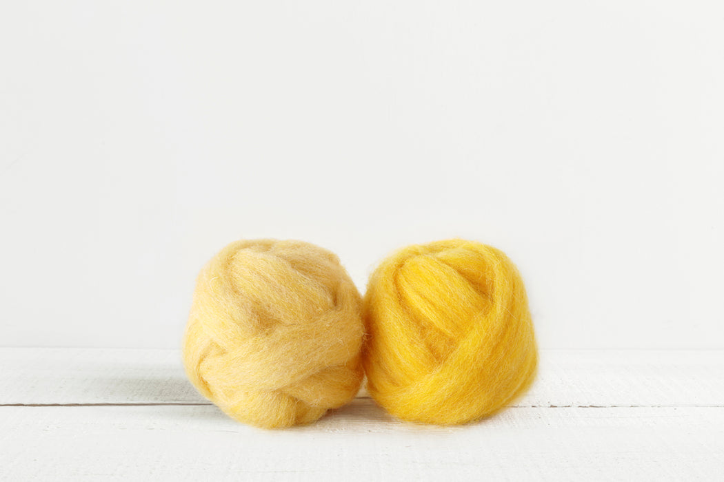 Wool Roving Set (Chanterelle)