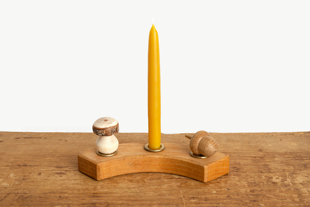 Brass candle holder for birthday ring