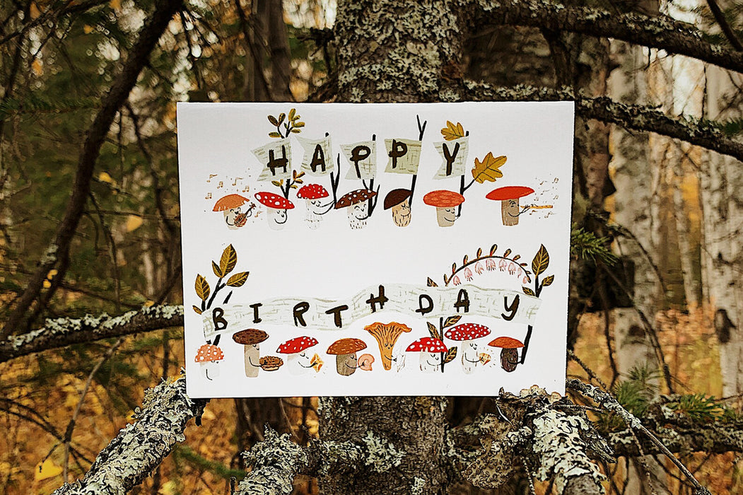 Mushroom Birthday Card
