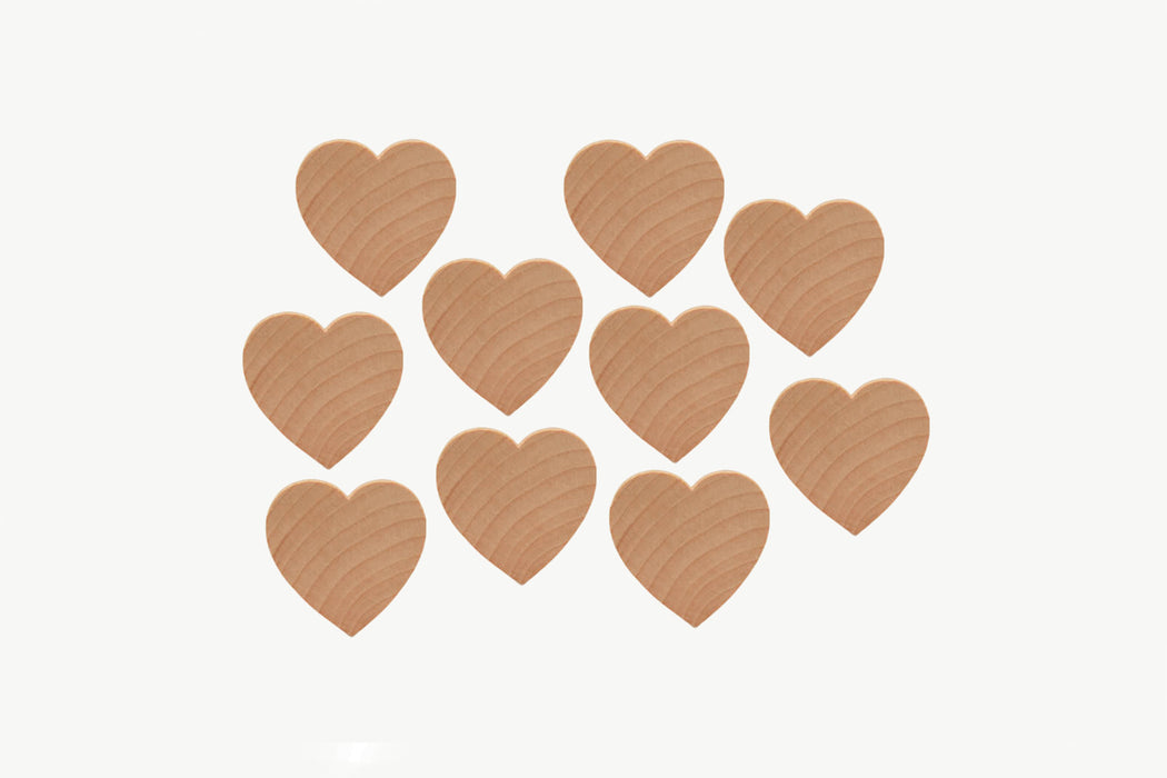 Mini Wooden Hearts