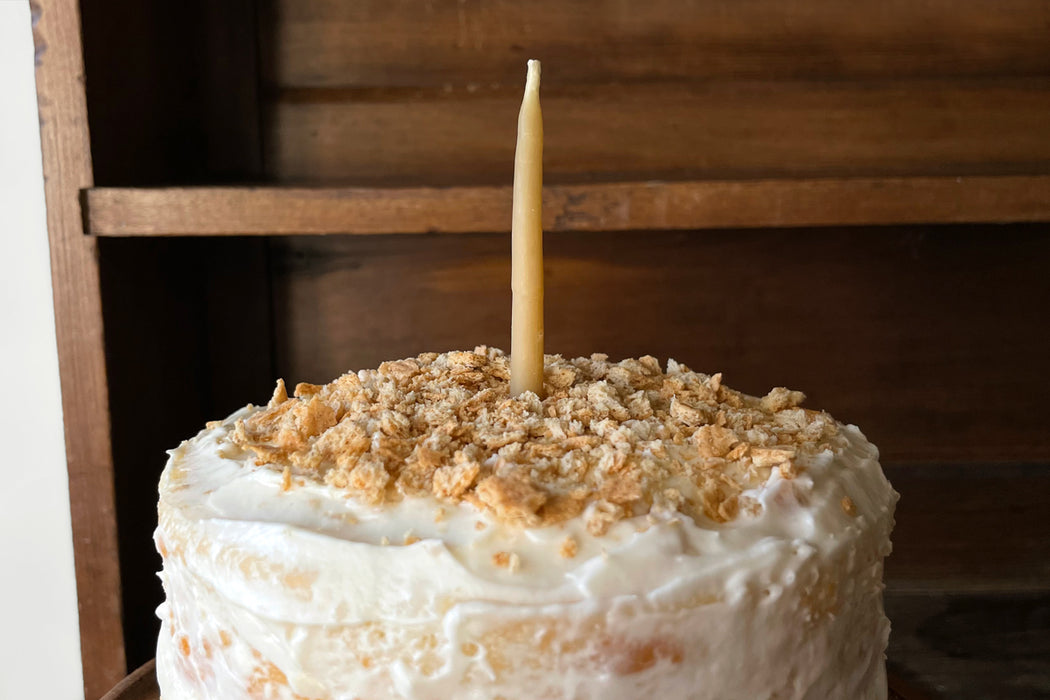 Hand-Dipped Beeswax Birthday Candles