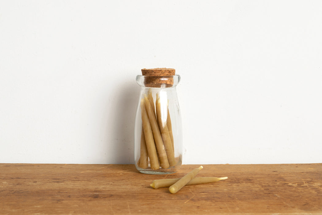 Hand-Dipped Beeswax Birthday Candles