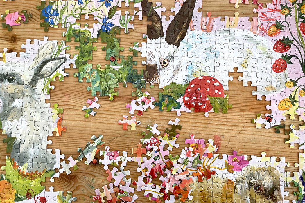 Rabbits 500-Piece Puzzle